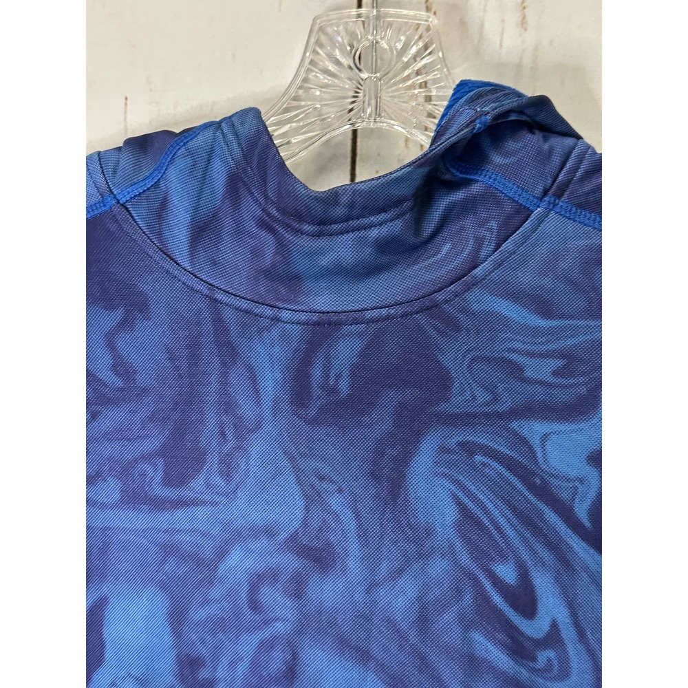 Russell Marbled Blue Hoodie - Picture 4 of 6